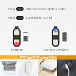 Clip on Flashlight, Running Light for Runners Rechargeable Safety Lights for Walking at Night Portable EDC Flashlight Gift for Runners Hands Free LED Work Light Warning Flashing Camping Hiking Gear - Image 5