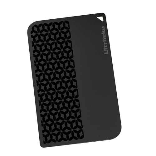 Tarjeta rastreadora de billetera Ultrbeka Air Tags compatible con la aplicación Buscar de Apple (solo iOS), etiqueta de búsqueda de billetera delgada y localizador de artículos delgado para cartera UK