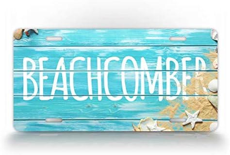 Beachcomber License Plate Colorful Beach Life Summer Ocean Auto Tag image 4