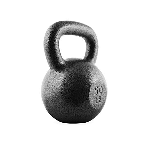 Cap Barbell Black Cast Iron Kettlebell | 50 Pounds #TOP3