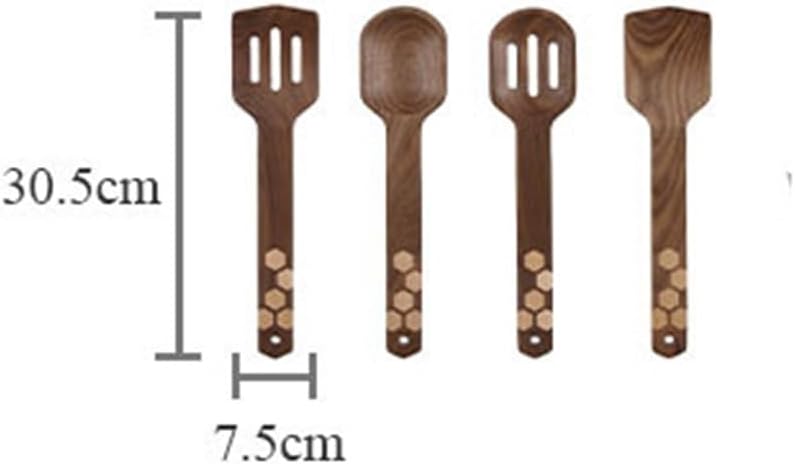 Black Walnut Spoon Leaky Spoon Soup Spoon Spatula Household Set