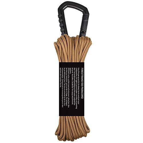 GEAR AID Fire Strand 550 Paracord, 7 Strand Tinder Cord for Camping and Survival, Coyote, 50 ft - Image 3