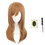 SUNXXCOS ラブライブ! 耐熱コスプレ用 ウィッグ ネット付き ウイッグ コスチューム用小物 レディース Cosplay 小道具 コスプレ道具 (国木田 花丸)