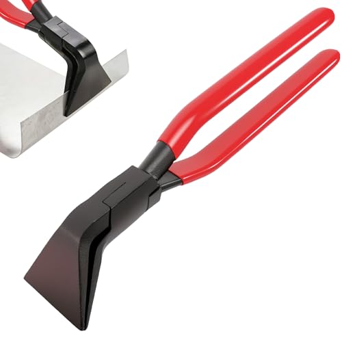 Pinza piegata a 45°, pinza piegata in lamiera, larghezza 60 mm, in acciaio al carbonio con manico antiscivolo, strumento per piegare e lisciare lamiere per industria