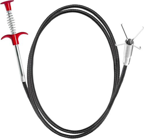 SHUCHUANG Drain Clog Remover, 79-Inch Flexible Grabber Claw Drain Snake, Pipe Cleaner for Kitchen, Bathroom, Tub, Toilet, Sewer, and Gutter