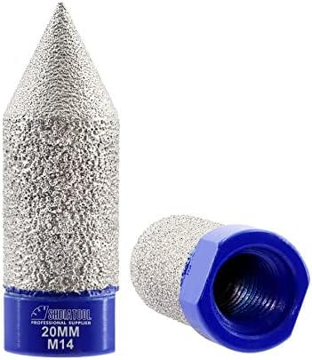 SHDIATOOL Diamond Beveling Chamfer Bits 50mm x M14 Countersink Drill Bits for Tile Marble Ceramic Trimming Finishing Cleaning Enlarging Existing Holes