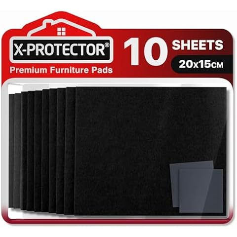 X-PROTECTOR 10 Heavy-Duty Furniture Felt Pads Cover