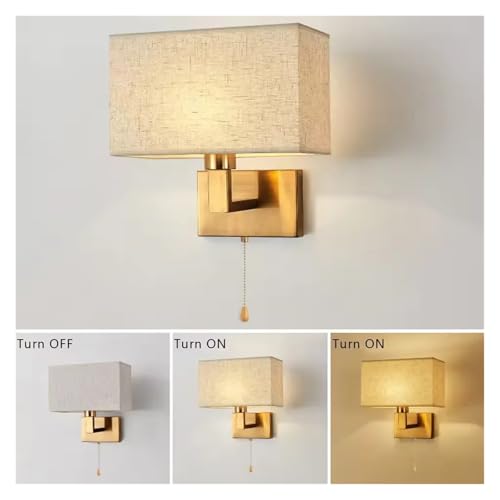 Lámpara de pared de cobre con elegante diseño rectangular y luz LED para pasillos de lujo 3