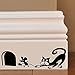 Cat And Souris Wall Art Autocollant Decal Mice Home Skirting Board Drôle by Inspired Walls®