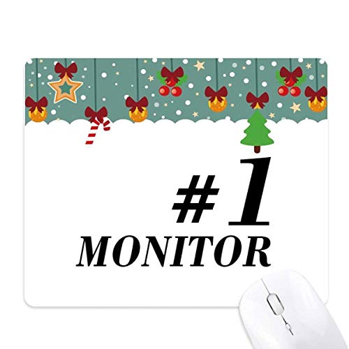 Alfombrilla de ratón navideña en goma ideal para dar un toque festivo a tu monitor de trabajo