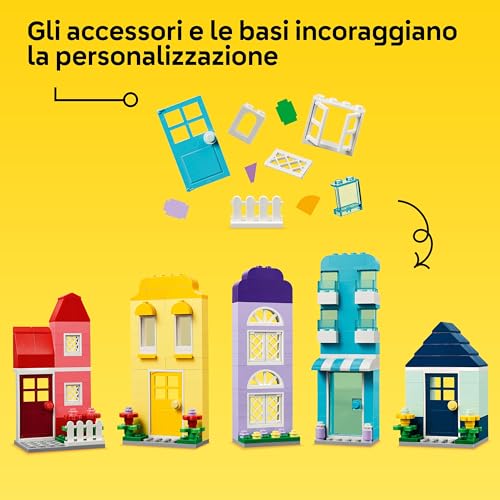 Classic Case Creative, Set Costruzioni in Mattoncini, Giochi per Bambini e Bambine da 4 Anni in su, Modellini di Casa Giocattolo con Accessori per Giovani Costruttori 11035 - Lego - Immagine 5