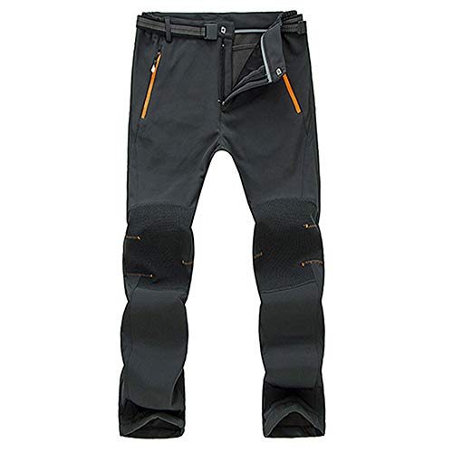 VPASS Pantalones para Hombre,Pantalones de Trekking Softshell Pantalones Impermeables Resistente Pantalones de Escalada Trabajo Pantalones Trabajo Pantalones Jogging Pants