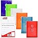 JAM PAPER Plastic Envelopes with Button & String Tie Closure - 4 1/4 x 6 1/4 - Assorted Colors - 6/Pack