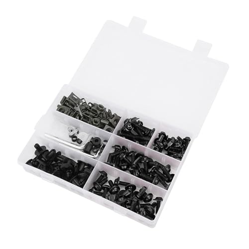 Kuip Bout 198 Stks/set M5 M6 Motorfiets Voorruit Kuip Bouten Kit Sportbike Bouten Kuip Sluiting Clips Voor Meest Motorfietsen(Groente