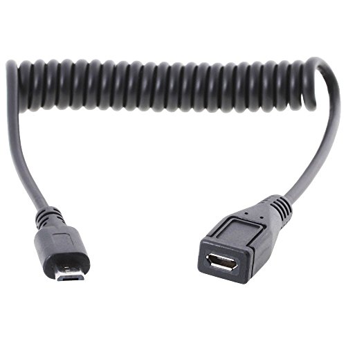 Preisvergleich Produktbild DeLock Kabel USB Micro-B Verlängerung Stecker / Buchse Spiralkabel