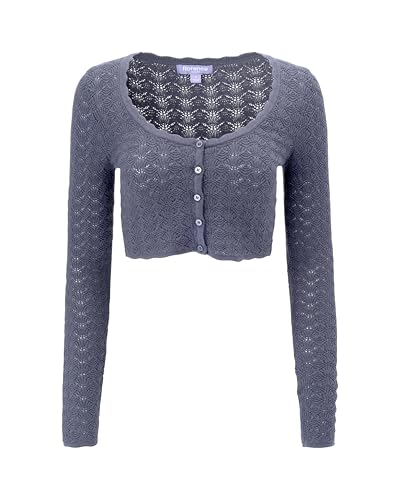 Image of Florence by Mills Women's Le Pointelle Crop Cardi Top