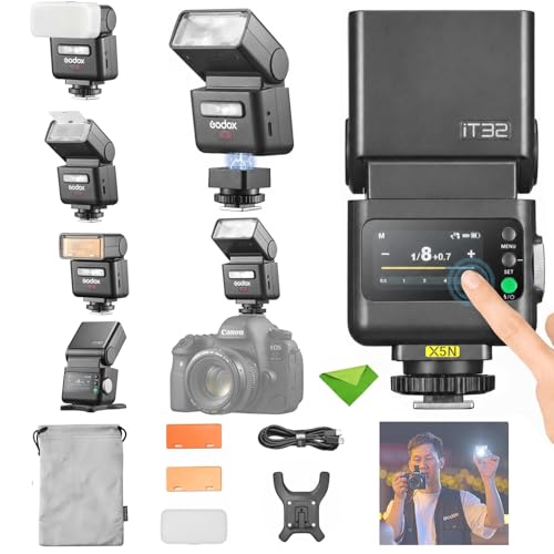 Image of Godox IT32 TTL Camera Flash+X5N Trigger for Nikon Z8,Z6,Z7II,ZFC,Z9,D850