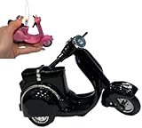 Butane Lighter, Toy Motorcycle Shape, Rechargeable Butane, Adjustable Flame, Plastic Material, Gift(Black)