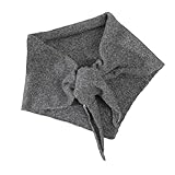 LAIOUSN Weicher Dreieckstuch, feuchtigkeitsbeständig, pflegeleicht, vielseitig einsetzbar, für alle Aktivitäten, Outdoor-Schal, grau, One size