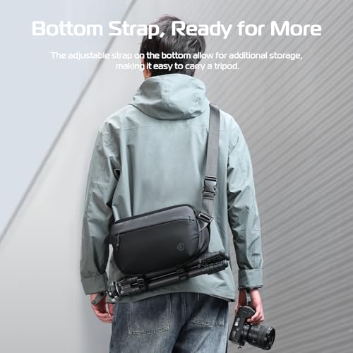 Image of ULANZI Camera Sling Bag, Black, 10L, Lightweight and portable