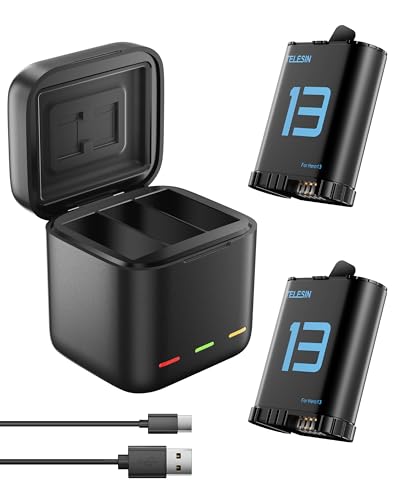 TELESIN Battery Charger Kit for GoPro Hero 13 Black –