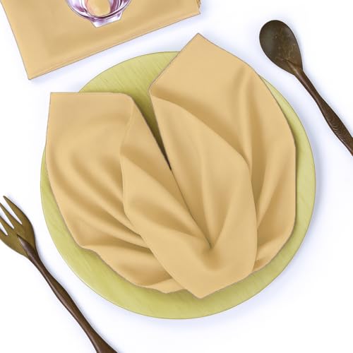 Pack de 12 Servilletas de Tela 44x44 cm Lavables de Poliéster miniatura 1