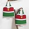 BOAIHH Flag of Suriname Women Canvas Tote Bags Light stylish Large Shopping Bag for Daily Outings Use #4