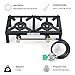 COOKAMP Propane Double Burner Angle Iron Camp Stove with CSA Listed Regulator and 4ft Hose (SA2200)