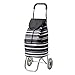 Chariots à provisions pour Personne âgée, Chariot à provisions en Aluminium Petit Chariot Chariot Voiture Escalade bâtiment Chariot Pliable Voiture Chariot de supermarché Portable,F multifon