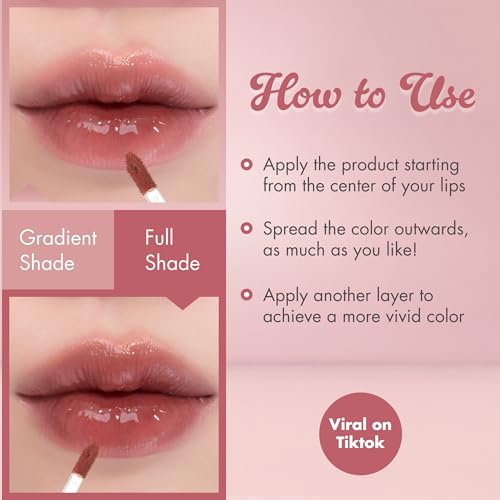 Image of rom&nd THE JUICY LASTING TINT #14 Almond Rose | Viral K-Beauty Lip Stain for Plump, Hydrated Lips | High-Shine 'Tanghulu' Gloss | Long-Lasting MLBB Dried Rose Color
