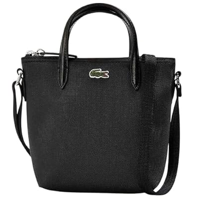 Lacoste L.12.12 Concept, Borsa della spesa Donna, Nero, Taglia unica