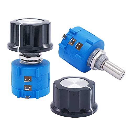 Potentiomètre de précision rotatif 10 tours 100K ohm 104L pour réglage électronique de précision