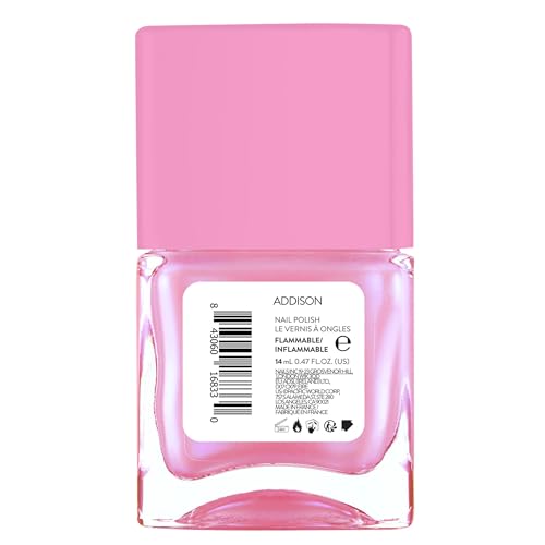 Nails Inc It's Topless Gel-Like Nail Polish, 4-in-1 Base Coat, Treatment, Color, Top Coat, Long Lasting, Strong, Chip Free, Glossy Salon Quality Manicure, Air Dry Nail Polish, Addison, 0.47 Fl Oz