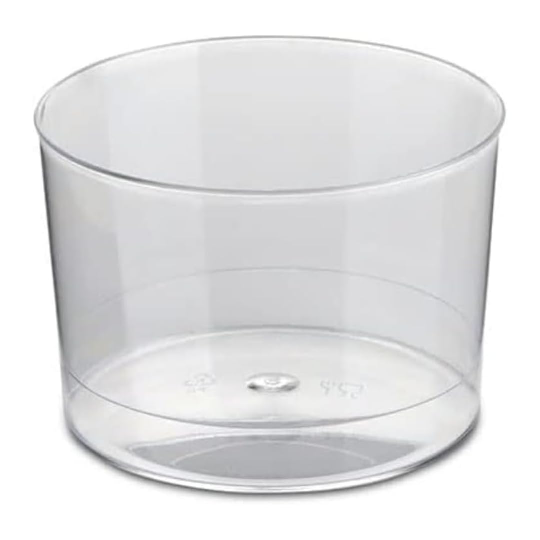 Pack 480 Vasos Chiquito de Plástico Reutilizables para Vino y Postres de 220 Ml - Resisentes- Ideales para Bodas, Cumpleaños, Navidad, Fiestas (220ml, 480, unidad)