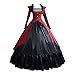 Produktbild Cosplay Damen Langarm Renaissance Mittelalter Kleid Viktorianischen Königin Kostüm Piebo Rokoko-Kostüm Bowknot mit Spitze Trompetenärmel Kleider Adels Palast Prinzessin Dress Gothic Party Maskerade