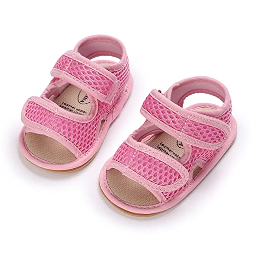Image of RVROVIC Baby Boys Girls Sandals Premium Infant Summer Outdoor Shoes PU Lightweight Soft Anti-Slip Sole Toddler Prewalker