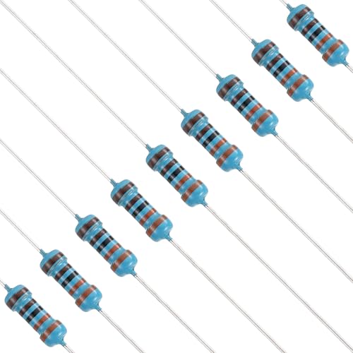 Image of PATIKIL 3.3K Ohm Resistor, 120Pcs 1/4W(0.25Watt) Metal Film Fixed Resistor Kit 1% Tolerance Multiple Values of Resistance Optional for DIY Electronics Projects Computer TV Circuit Board