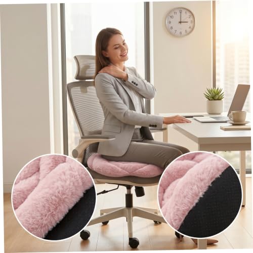 Coussin fleuri doux forme rose pour fauteuil de bureau et sol de salon - 8