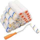 Hochwertige Materialien: Der Farbroller besteht aus hochwertigem Wollmaterial und der Farbrollergriff aus Kunststoff. Es nimmt gute Farbe auf, ist langlebig, hat eine starke Korrosionsbeständigkeit, wirft keine Haare ab und kann ersetzt werden.