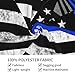 SEOCKA Back The Blue Thin Blue Line Flag American Police Tapestry Wall Posters 60X40 in Wall Hanging Decoration for Bedroom Living Room