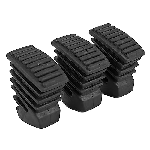 3-Pack Drum Throne Feet Replacement Non-Slip Rubber Feet for Cymbal Stand & Snare Stand Percussion Hardware Stabilizers for Drums (Black)