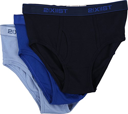 2(x)ist Men's 3-Pack Essentials Fly Front Brief