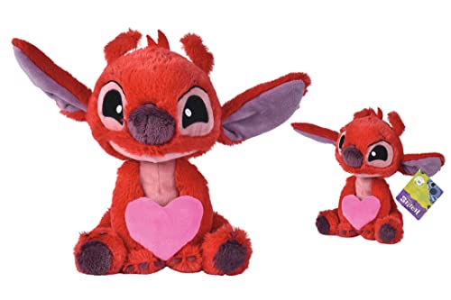 Disney - Lilo &amp; Stitch - Leroy avec Coeur, 25cm, câlin, Peluche, à partir de 0 Ans