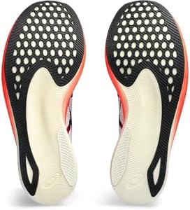 ASICS Tênis de corrida unissex METASPEED Edge+, Branco/preto, 5