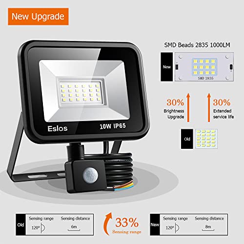 LED Strahler mit Bewegungsmelder Eslas 10W Außenstrahler