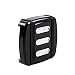 Black CNC Billet Edge Cut Small Brake Pedal Pad for Harley FX Softail (except FXSTDSE) 1984-2016