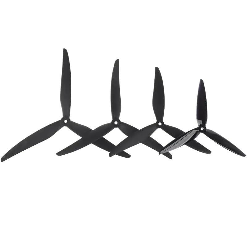 2Coppie Elica 3Pali silenziosa sgancio rapido CW CCW Drone FPV 7Pollici
