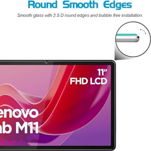 Image of VERTUS Premium Tempered Glass Screen Protector for Lenovo Tab M11 11 inch with Anti-Scratch & Smudge Proof Coating