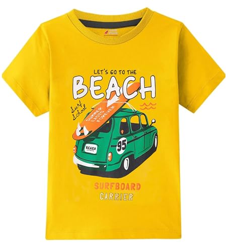 Image of Lush Plush Boys High GSM Cotton Half Sleeve Printed Cotton T-Shirt