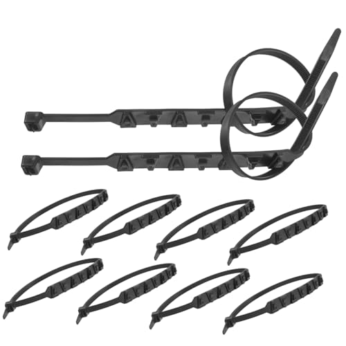 Holibanna 10pcs Tire Chains for Snow Durable Skid Wheel Chains for Motorcycle Off Road Vehicles Enhanced Traction and Safety Icy Surfaces Reusable Construction